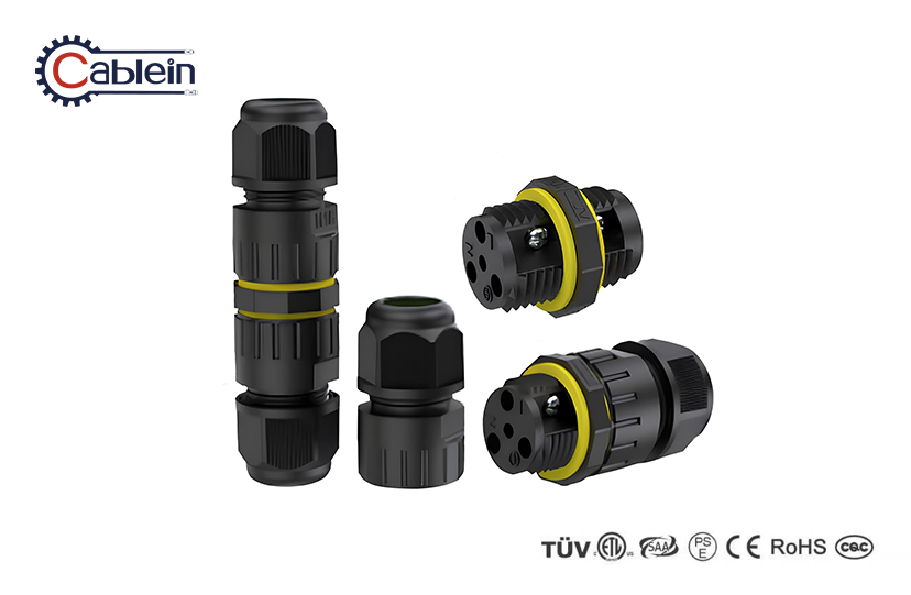 M16 Threaded Inline Waterproof Connector